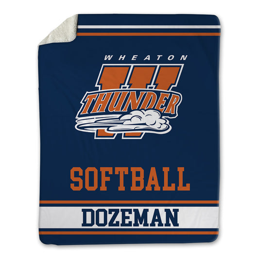 Wheaton IL - NCAA Softball : Shylah Dozeman - Blanket-0