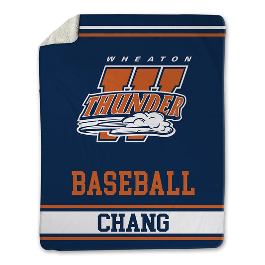 Wheaton IL - NCAA Baseball : Michael Chang - Blanket-0