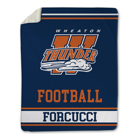 Wheaton IL - NCAA Football : Mark Forcucci - Blanket-0