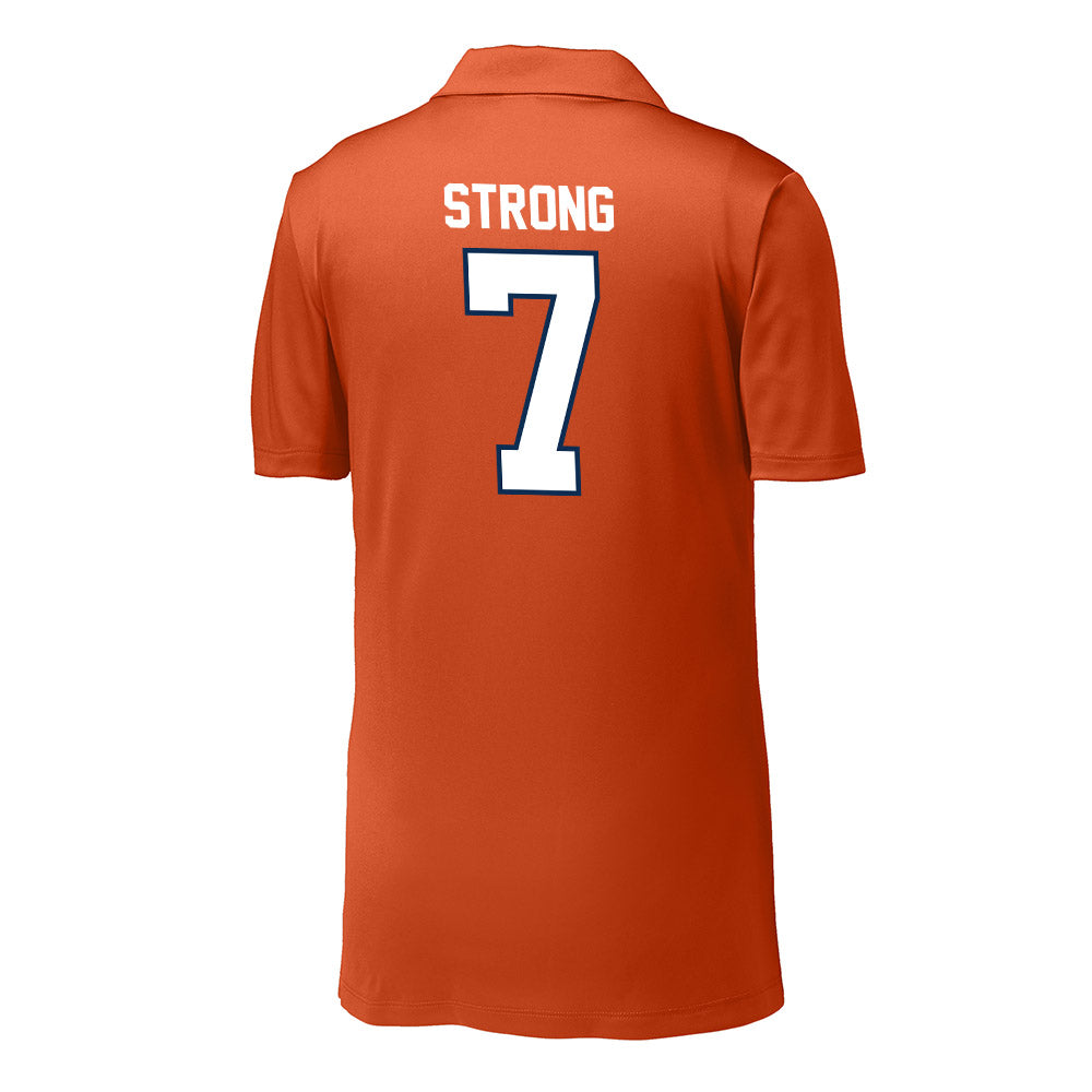 Wheaton IL - NCAA Women's Soccer : Calah Strong - Activewear Polo Shirt-1