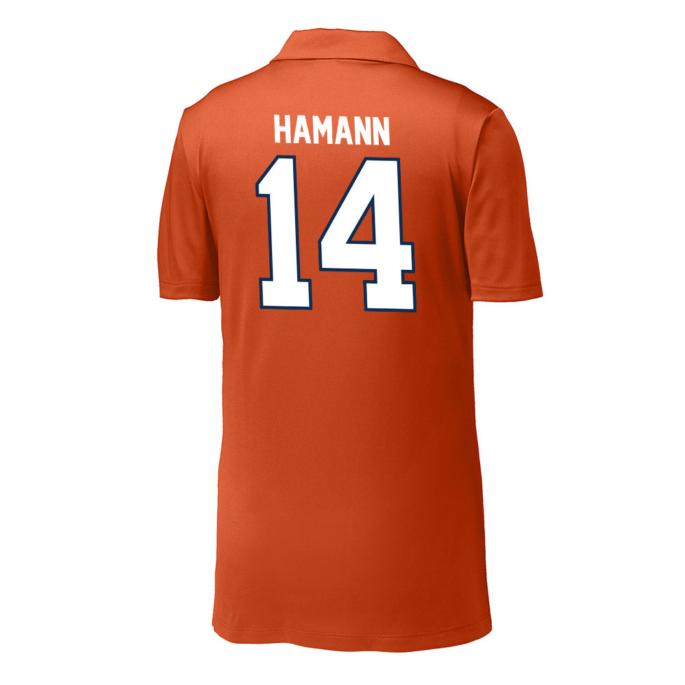 Wheaton IL - NCAA Women's Volleyball : Mary Hamann - Activewear Polo Shirt-1