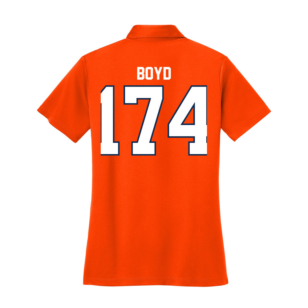 Wheaton IL - NCAA Wrestling : Garrett Boyd - Women's Activewear Polo Shirt-1