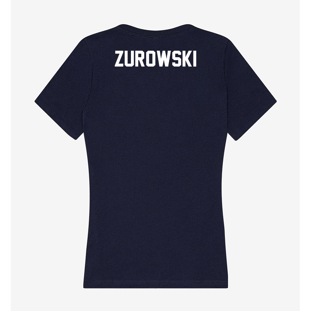 Wheaton IL - NCAA Women's Swimming & Diving : Kate Zurowski - Women's V-Neck T-Shirt-2