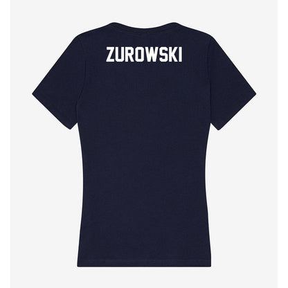 Wheaton IL - NCAA Women's Swimming & Diving : Kate Zurowski - Women's V-Neck T-Shirt-2