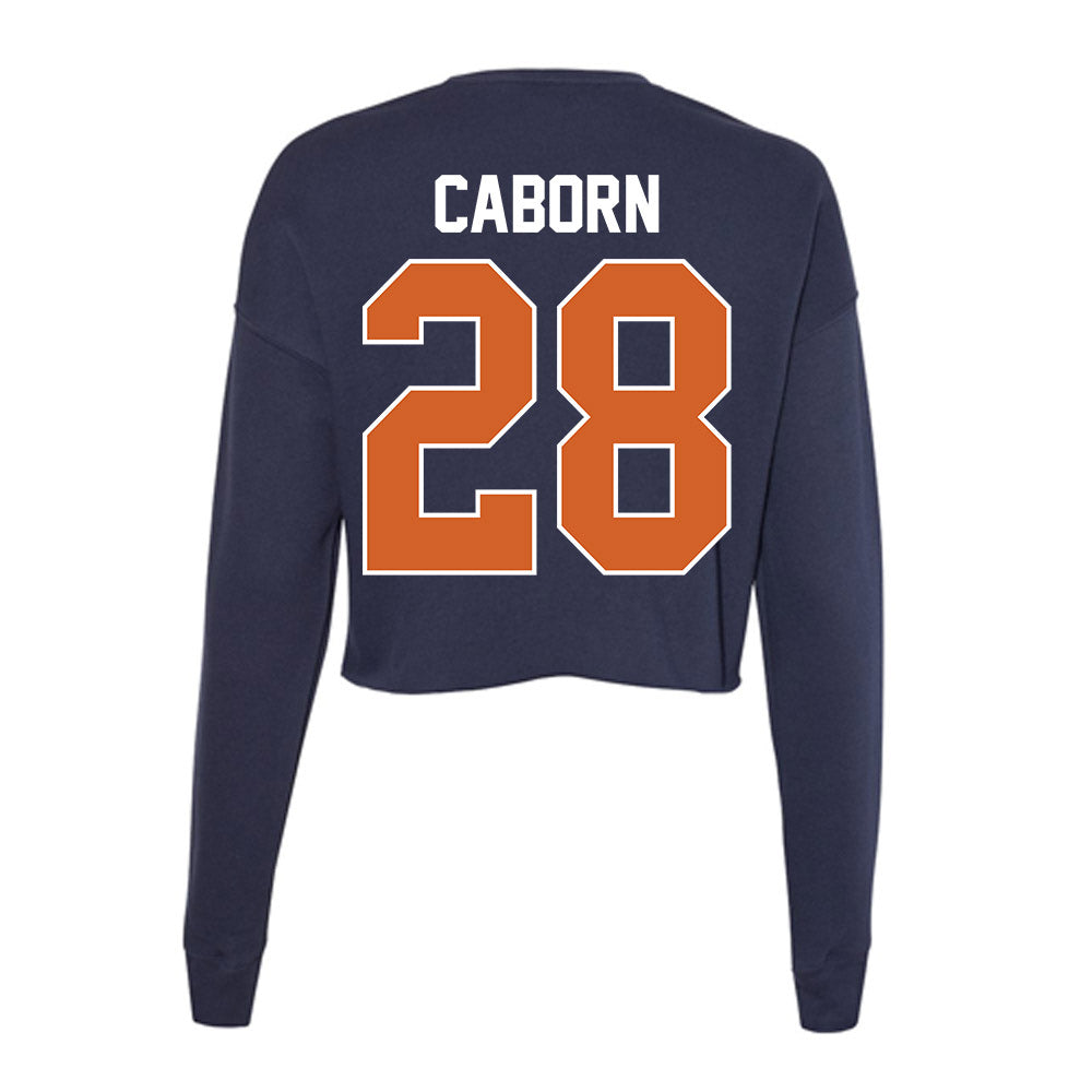 Wheaton IL - NCAA Men's Soccer : Peter Caborn - Women's Cropped Crew Fleece-1