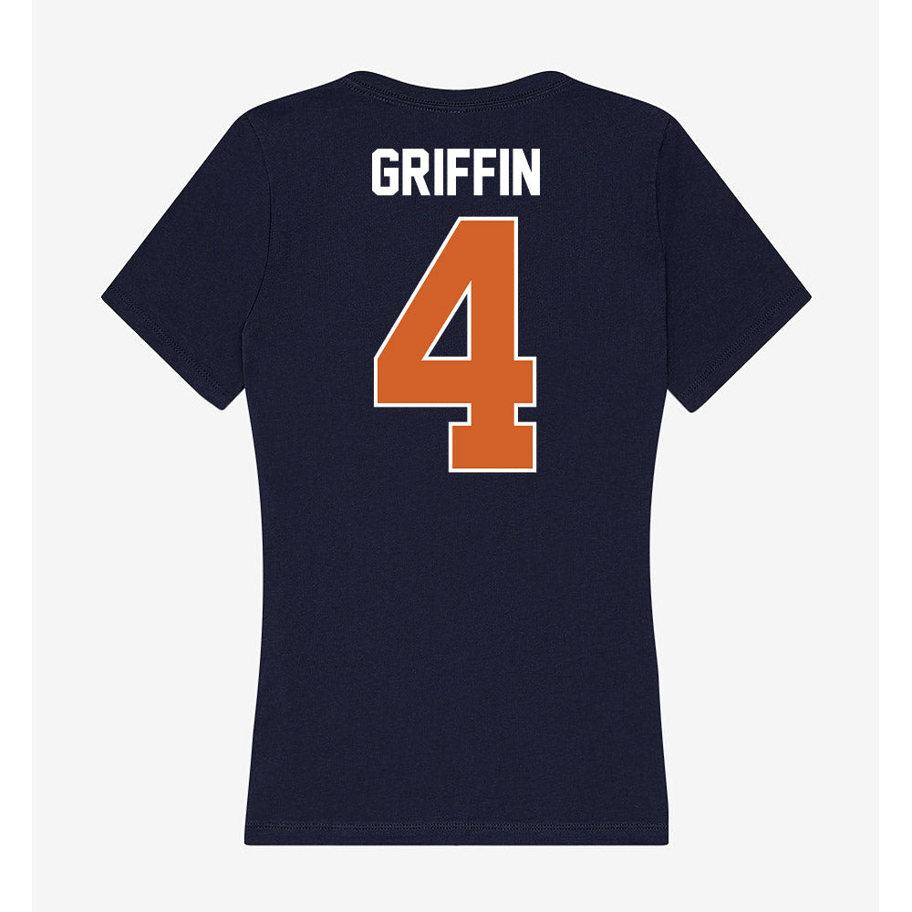 Wheaton IL - NCAA Women's Volleyball : Paris Griffin - Women's V-Neck T-Shirt-1