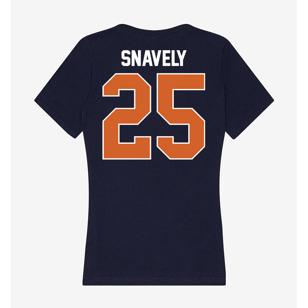 Wheaton IL - NCAA Women's Basketball : Clara Snavely - Women's V-Neck T-Shirt-1