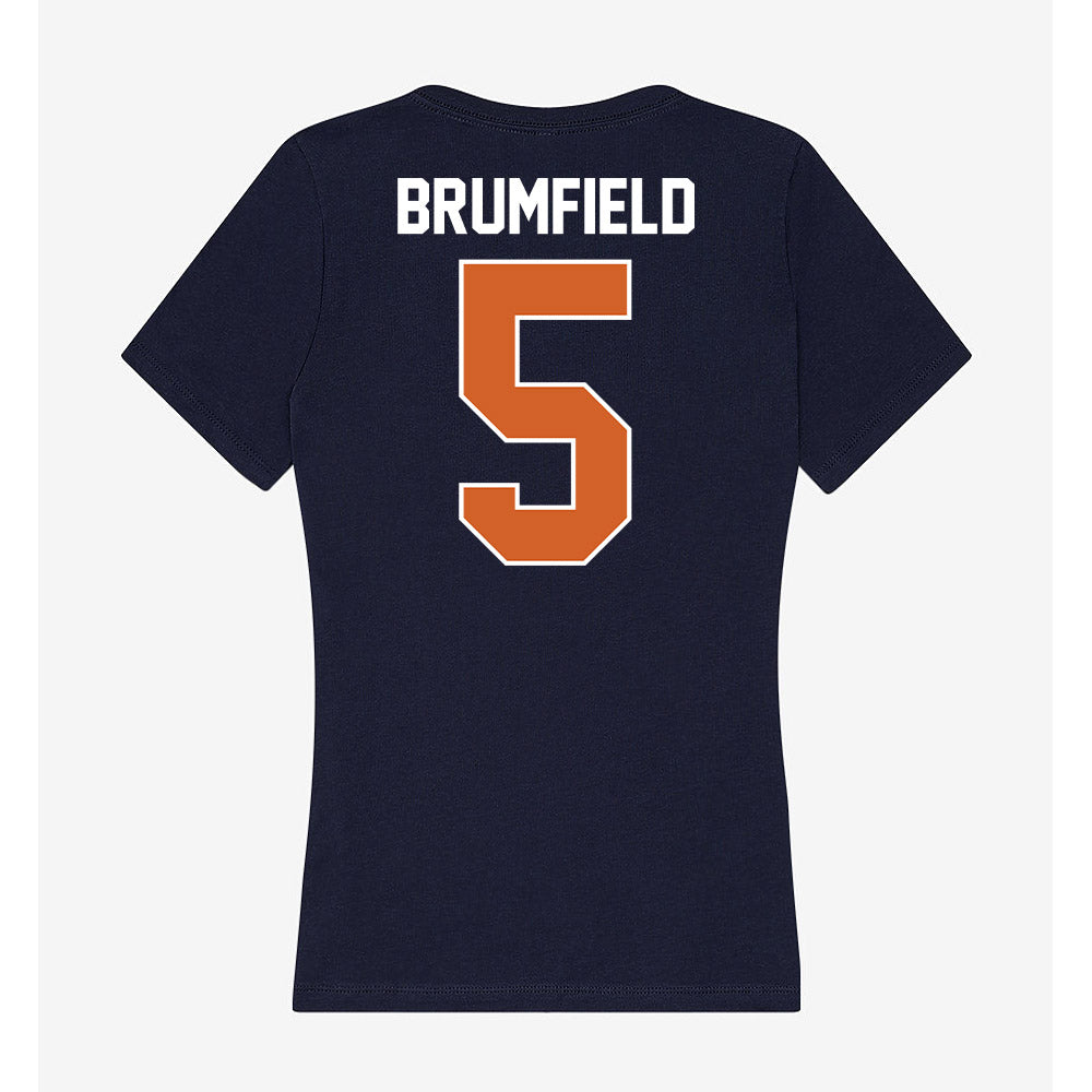 Wheaton IL - NCAA Men's Basketball : Noah Brumfield - Women's V-Neck T-Shirt-1