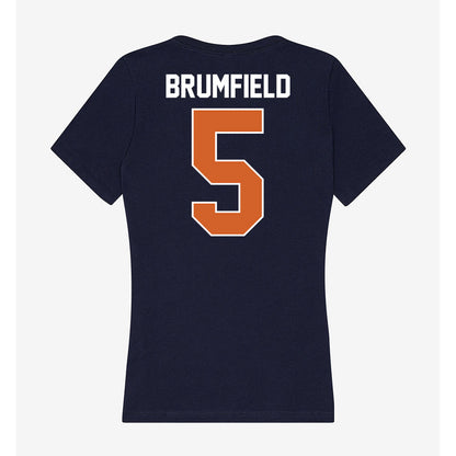 Wheaton IL - NCAA Men's Basketball : Noah Brumfield - Women's V-Neck T-Shirt-1