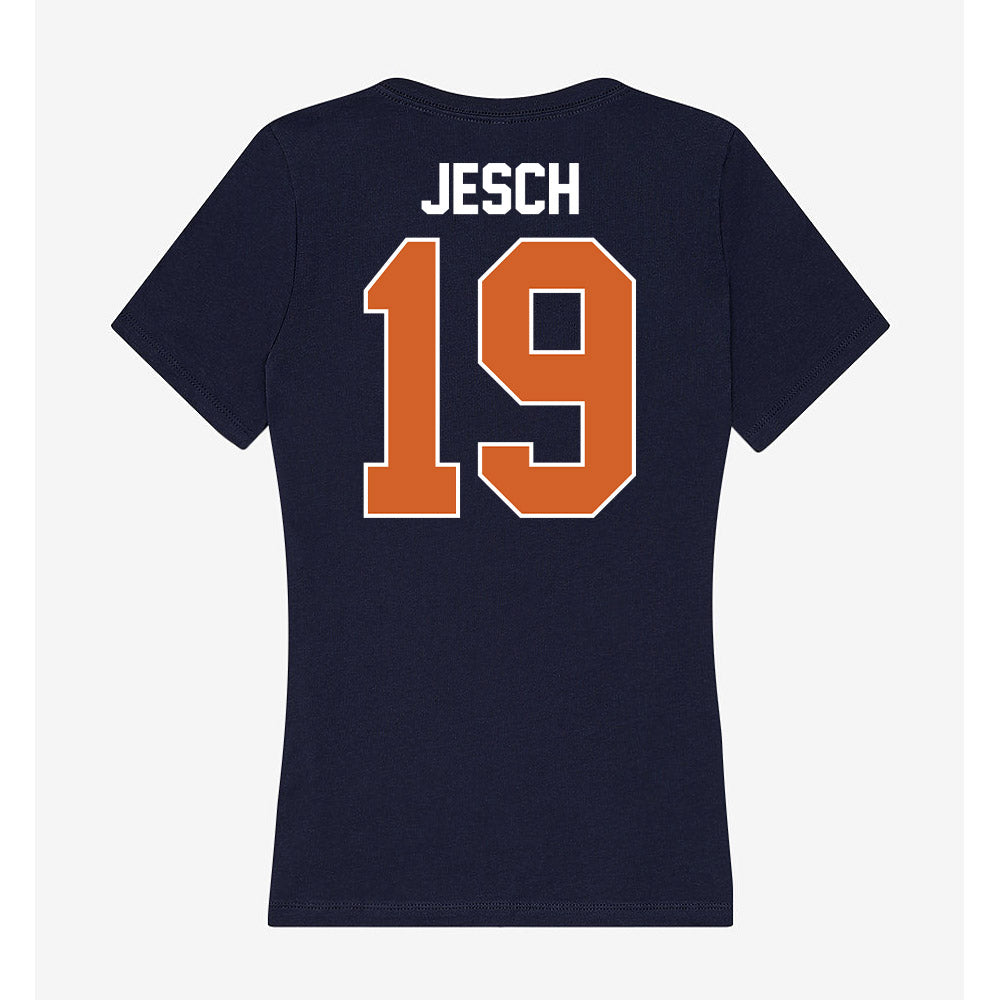 Wheaton IL - NCAA Football : Mateo Jesch - Women's V-Neck T-Shirt-1