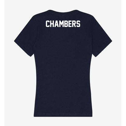 Wheaton IL - NCAA Men's Swimming & Diving : Isaac Chambers - Women's V-Neck T-Shirt-3