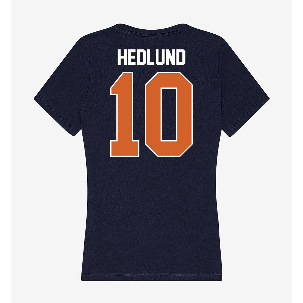 Wheaton IL - NCAA Baseball : Nathan Hedlund - Women's V-Neck T-Shirt-1