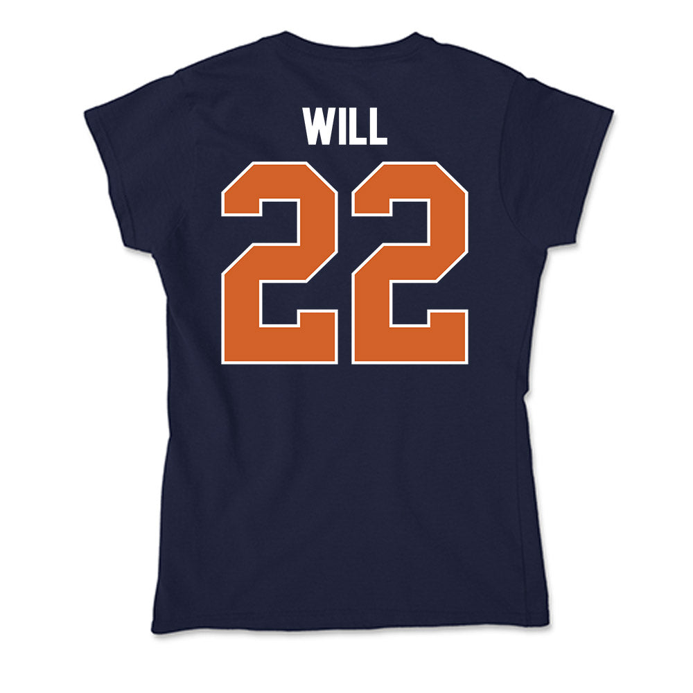 Wheaton IL - NCAA Men's Basketball : Eli Will - Soft Style Women’s T-Shirt-1