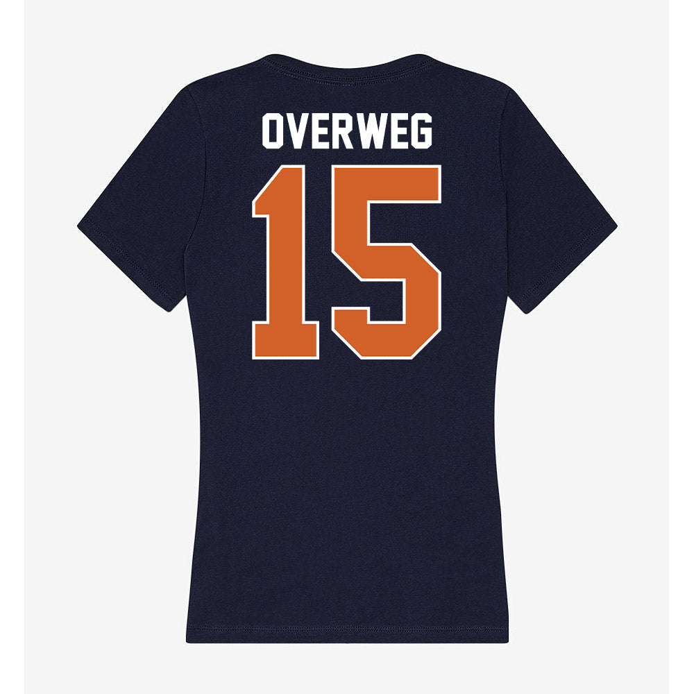 Wheaton IL - NCAA Women's Volleyball : Sydney Overweg - Women's V-Neck T-Shirt-1