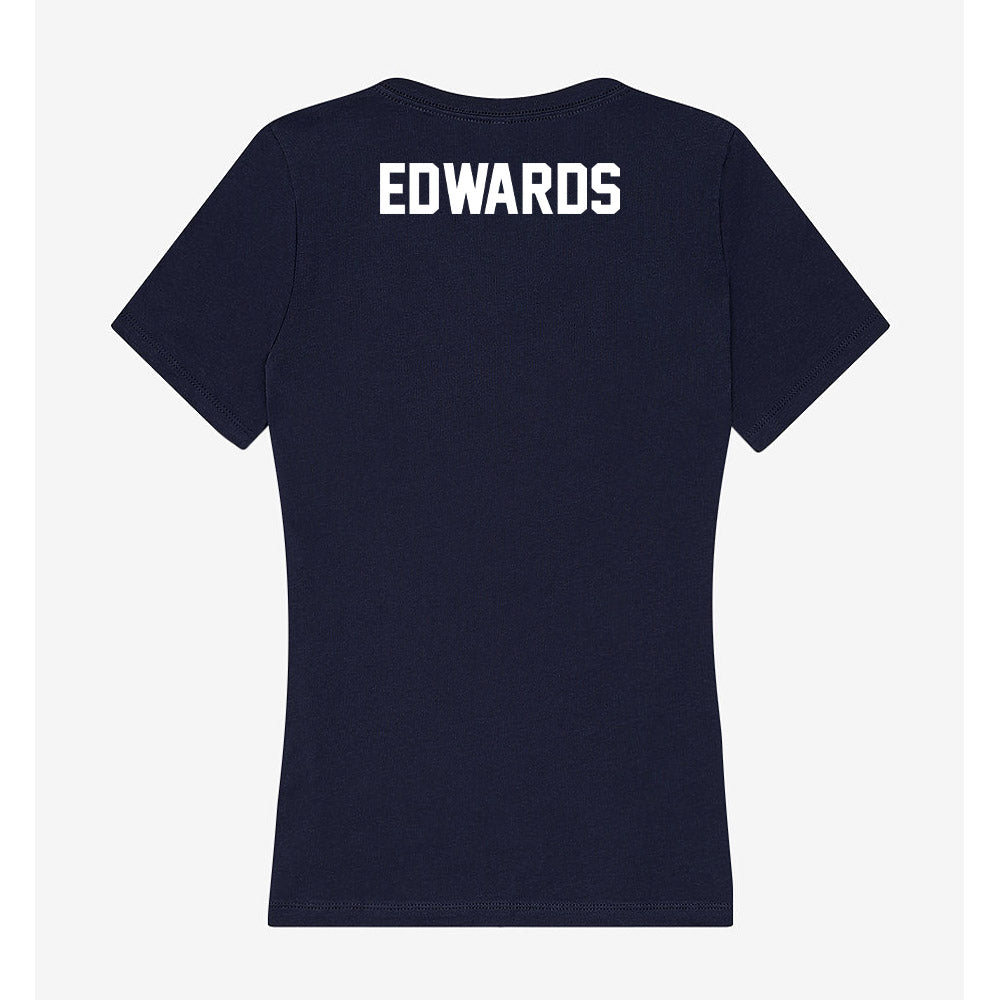 Wheaton IL - NCAA Men's Swimming & Diving : Lucas Edwards - Women's V-Neck T-Shirt-2
