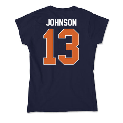 Wheaton IL - NCAA Men's Soccer : Patton Johnson - Soft Style Women’s T-Shirt-1