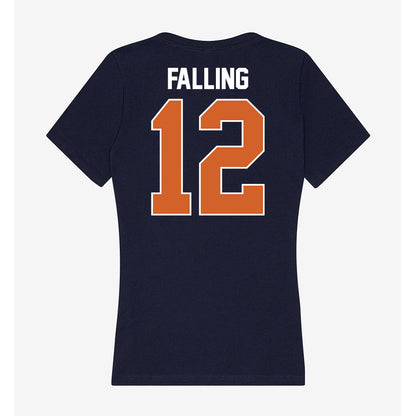 Wheaton IL - NCAA Men's Soccer : Cooper Falling - Women's V-Neck T-Shirt-1