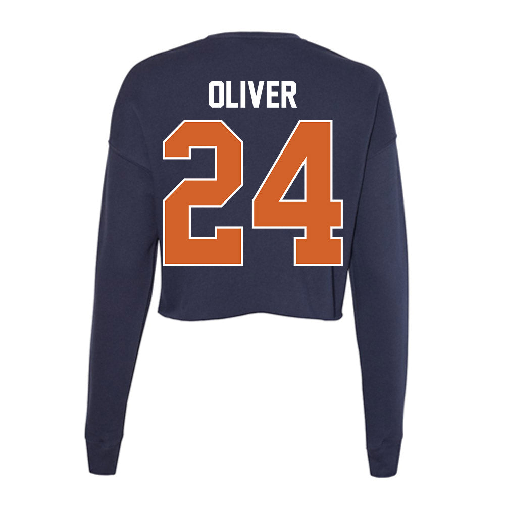 Wheaton IL - NCAA Women's Basketball : Kate Oliver - Women's Cropped Crew Fleece-1