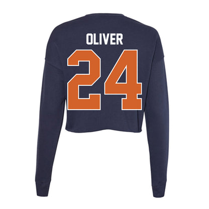 Wheaton IL - NCAA Women's Basketball : Kate Oliver - Women's Cropped Crew Fleece-1