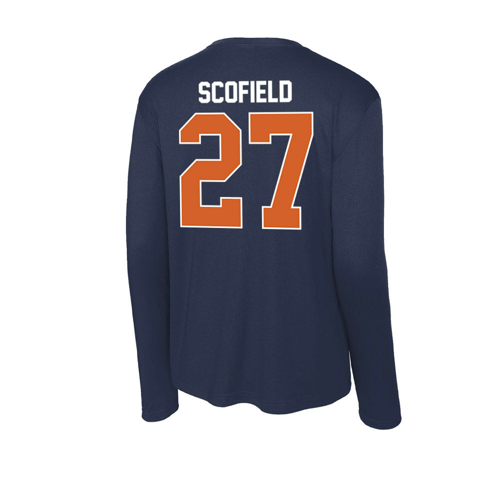 Wheaton IL - NCAA Baseball : Charlie Scofield - Activewear Long Sleeve T-Shirt-1