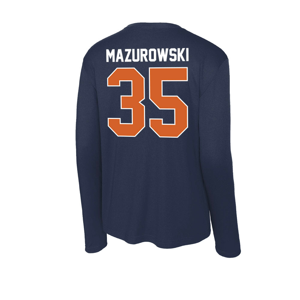 Wheaton IL - NCAA Baseball : Jack Mazurowski - Activewear Long Sleeve T-Shirt-1