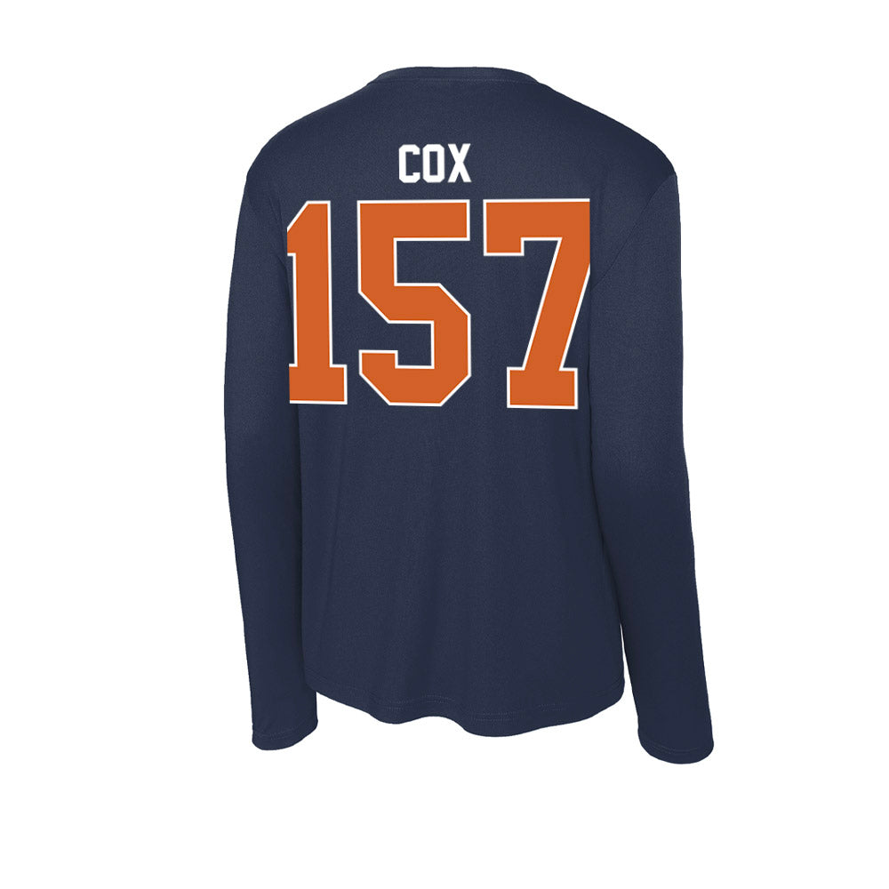 Wheaton IL - NCAA Wrestling : Caleb Cox - Activewear Long Sleeve T-Shirt-1