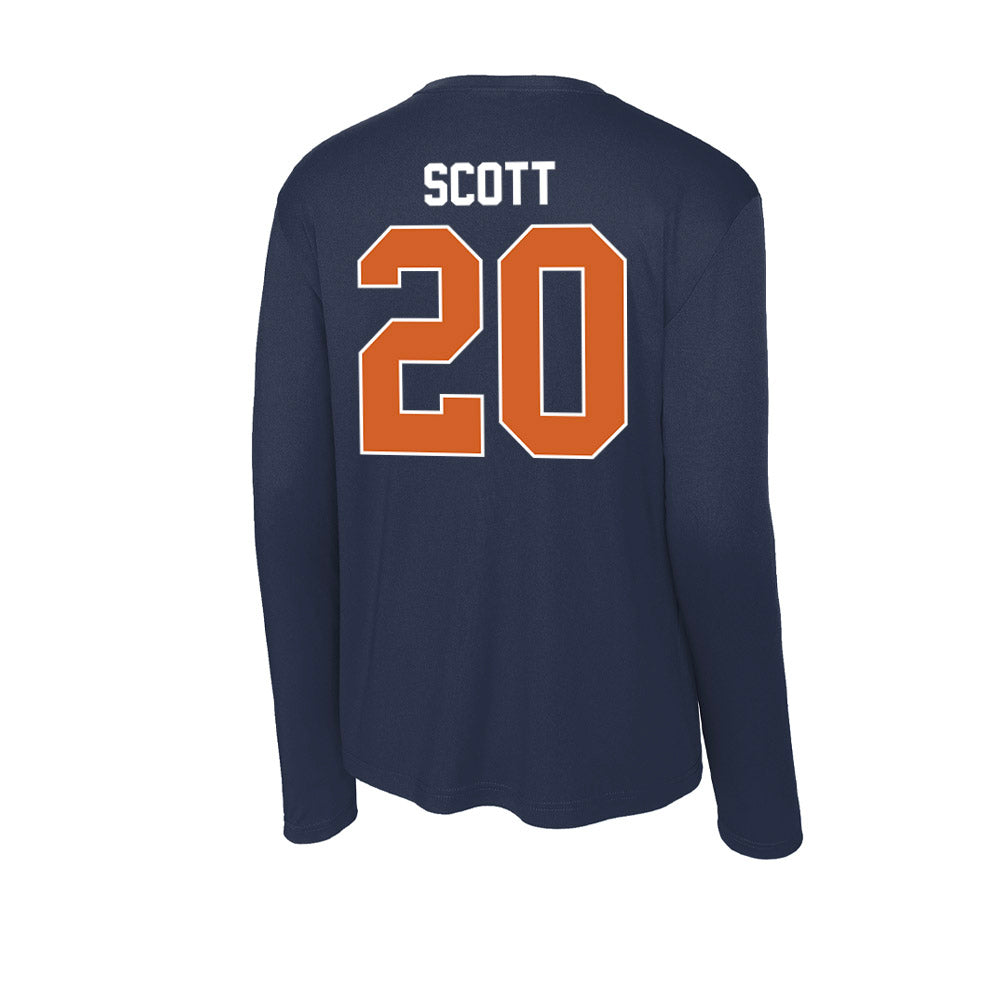 Wheaton IL - NCAA Baseball : James Scott - Activewear Long Sleeve T-Shirt-1
