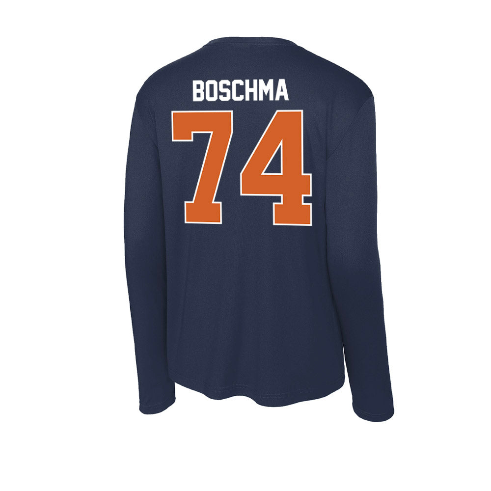 Wheaton IL - NCAA Football : Nick Boschma - Activewear Long Sleeve T-Shirt-1