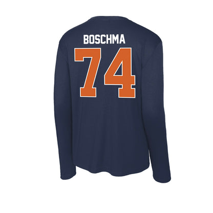 Wheaton IL - NCAA Football : Nick Boschma - Activewear Long Sleeve T-Shirt-1