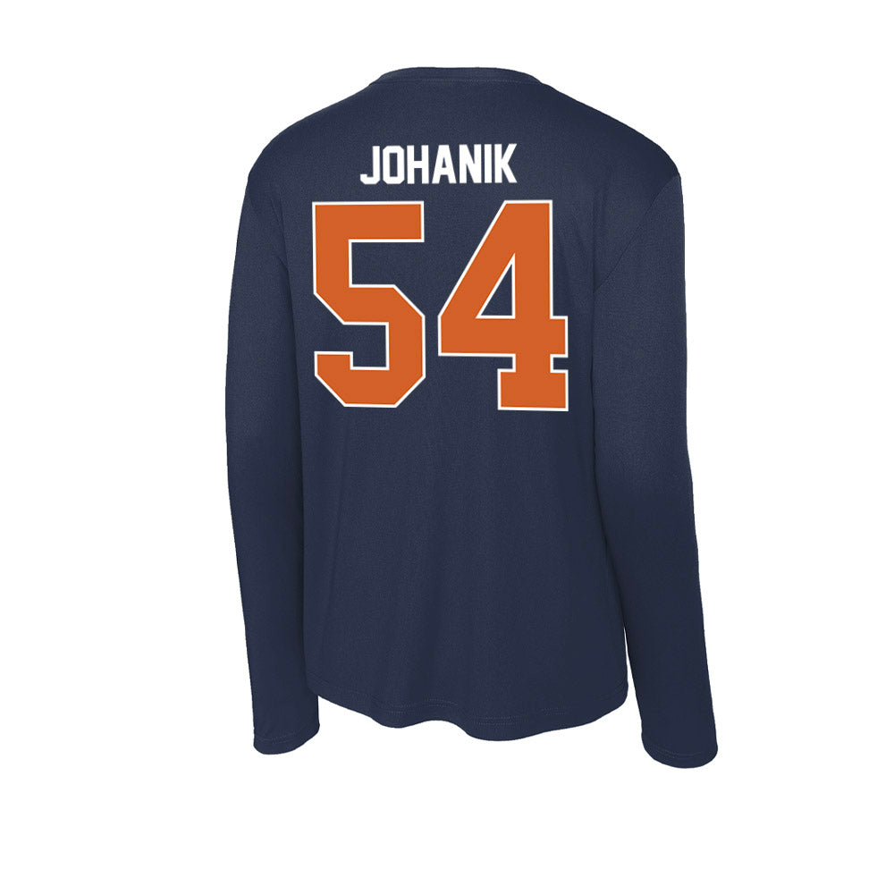 Wheaton IL - NCAA Football : Peter Johanik - Activewear Long Sleeve T-Shirt-1