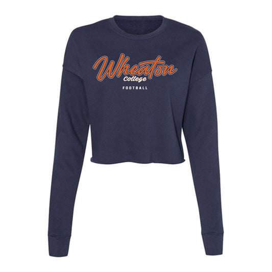 Wheaton IL - NCAA Football : Mateo Jesch - Women's Cropped Crew Fleece-0