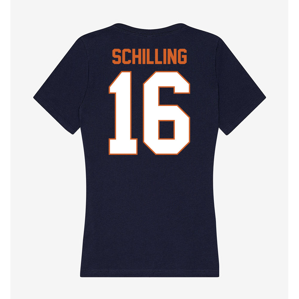 Wheaton IL - NCAA Football : Rich Schilling - Women's V-Neck T-Shirt-1