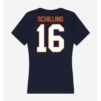 Wheaton IL - NCAA Football : Rich Schilling - Women's V-Neck T-Shirt-1