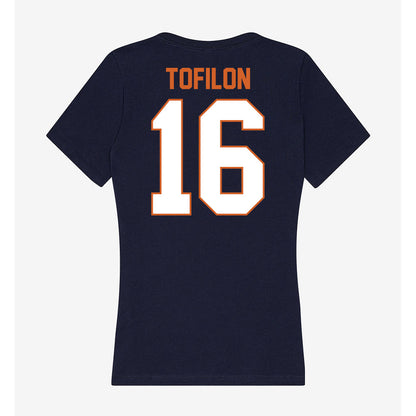 Wheaton IL - NCAA Women's Soccer : Cami Tofilon - Women's V-Neck T-Shirt-1