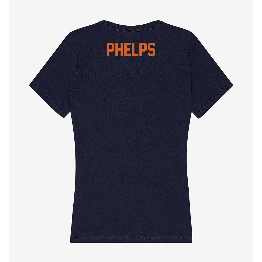 Wheaton IL - NCAA Women's Swimming & Diving : Abriel Phelps - Women's V-Neck T-Shirt-1