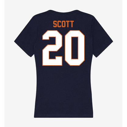 Wheaton IL - NCAA Baseball : James Scott - Women's V-Neck T-Shirt-1