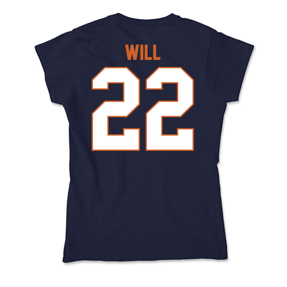 Wheaton IL - NCAA Men's Basketball : Eli Will - Soft Style Women’s T-Shirt-1
