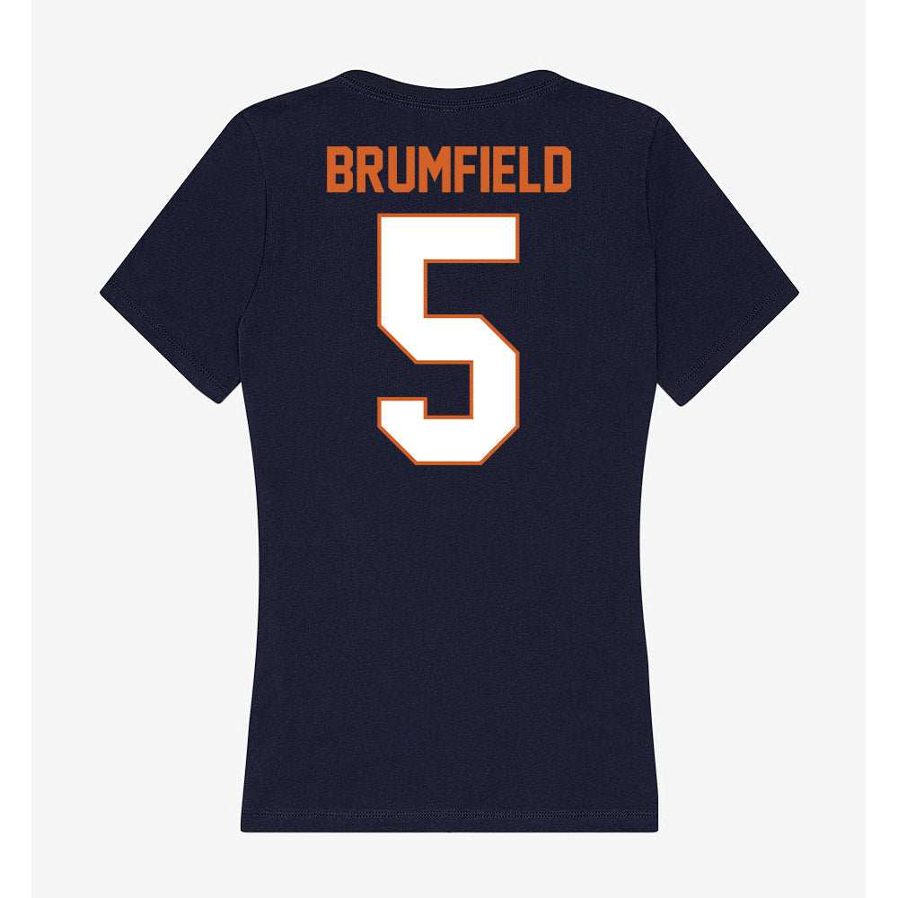 Wheaton IL - NCAA Men's Basketball : Noah Brumfield - Women's V-Neck T-Shirt-1