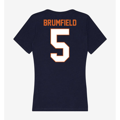 Wheaton IL - NCAA Men's Basketball : Noah Brumfield - Women's V-Neck T-Shirt-1