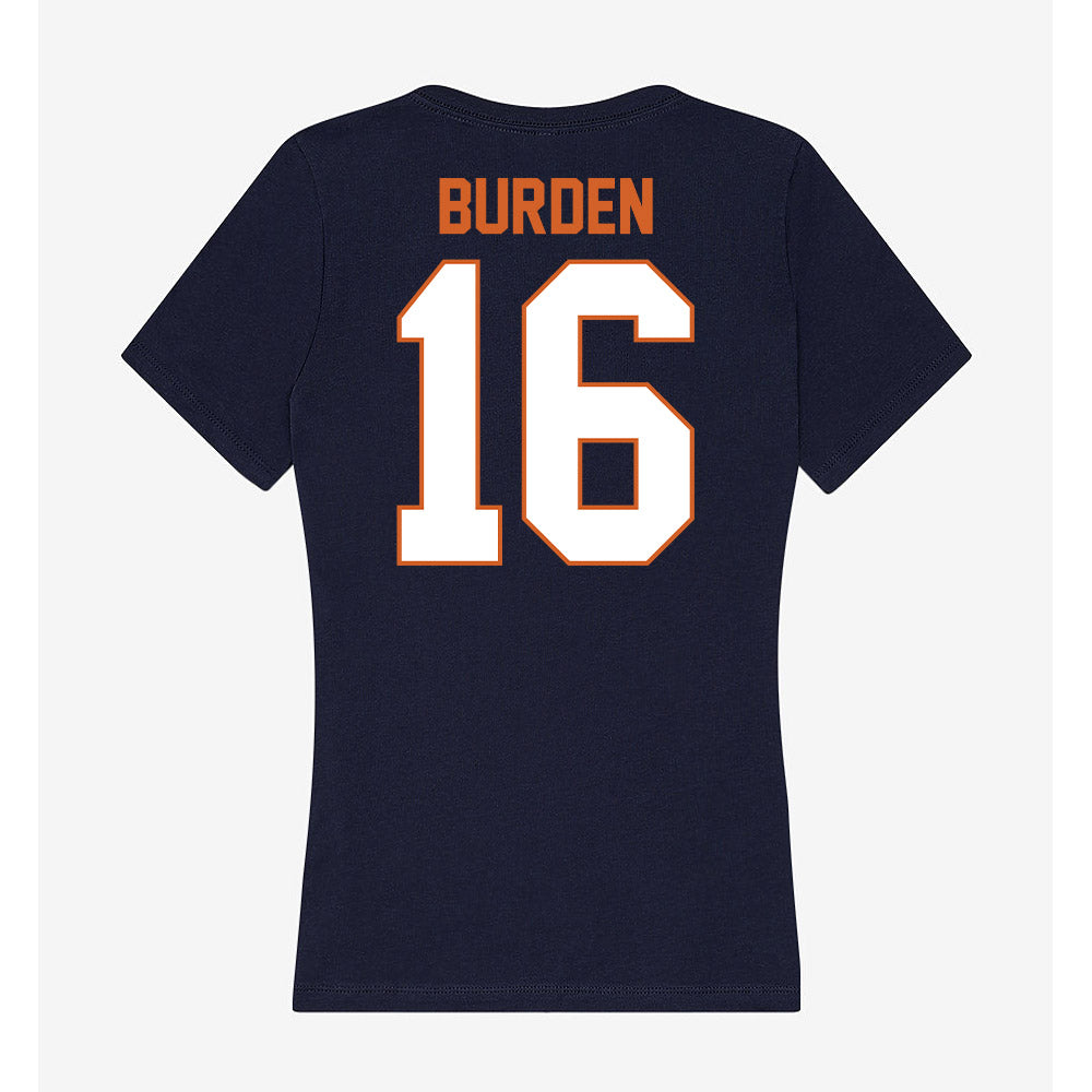 Wheaton IL - NCAA Baseball : Nate Burden - Women's V-Neck T-Shirt-1