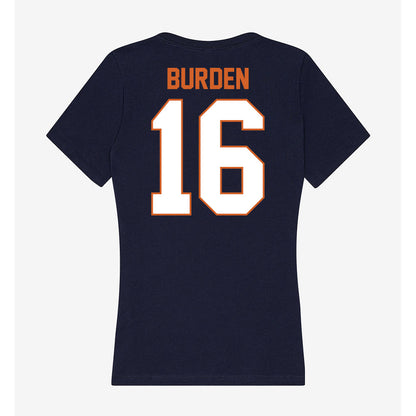 Wheaton IL - NCAA Baseball : Nate Burden - Women's V-Neck T-Shirt-1