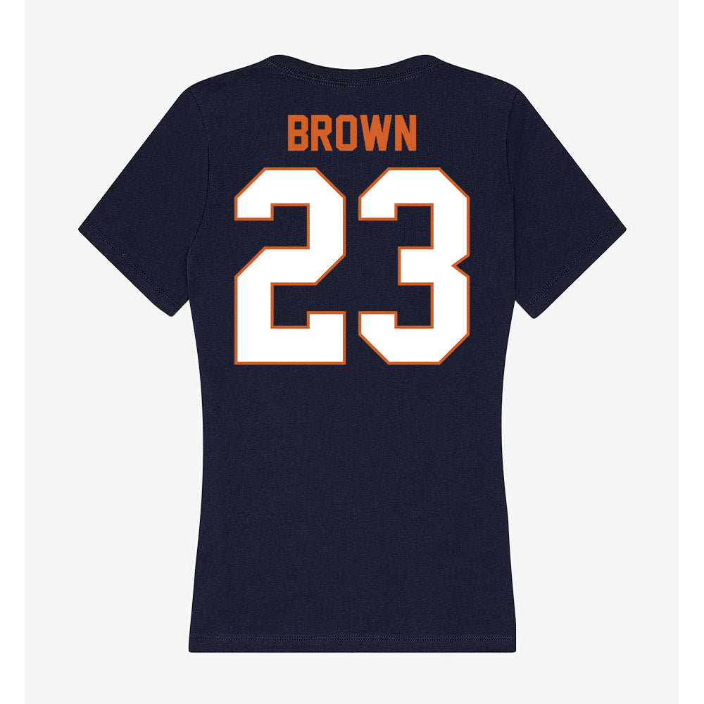 Wheaton IL - NCAA Men's Soccer : Sam Brown - Women's V-Neck T-Shirt-1