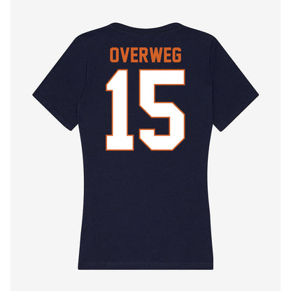 Wheaton IL - NCAA Women's Volleyball : Sydney Overweg - Women's V-Neck T-Shirt-1