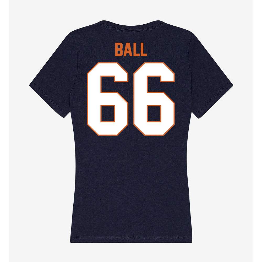 Wheaton IL - NCAA Football : Steven Ball - Women's V-Neck T-Shirt-1