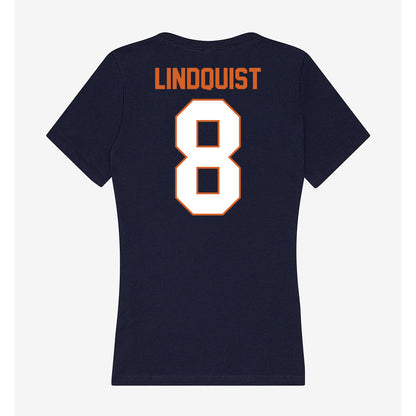 Wheaton IL - NCAA Women's Soccer : Lily Lindquist - Women's V-Neck T-Shirt-1