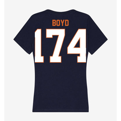 Wheaton IL - NCAA Wrestling : Garrett Boyd - Women's V-Neck T-Shirt-1