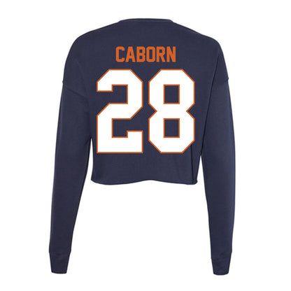 Wheaton IL - NCAA Men's Soccer : Peter Caborn - Women's Cropped Crew Fleece-1