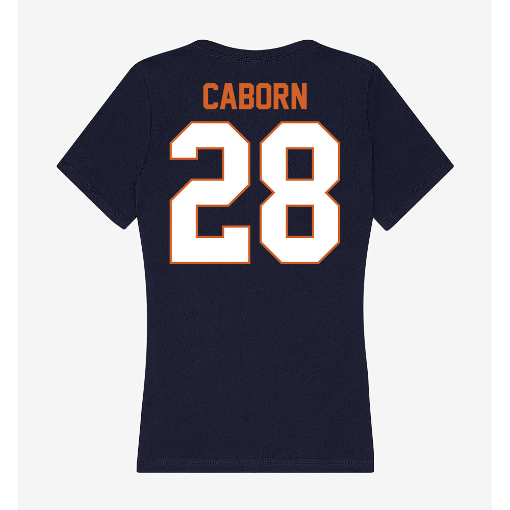 Wheaton IL - NCAA Men's Soccer : Peter Caborn - Women's V-Neck T-Shirt-1