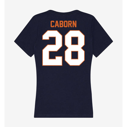 Wheaton IL - NCAA Men's Soccer : Peter Caborn - Women's V-Neck T-Shirt-1