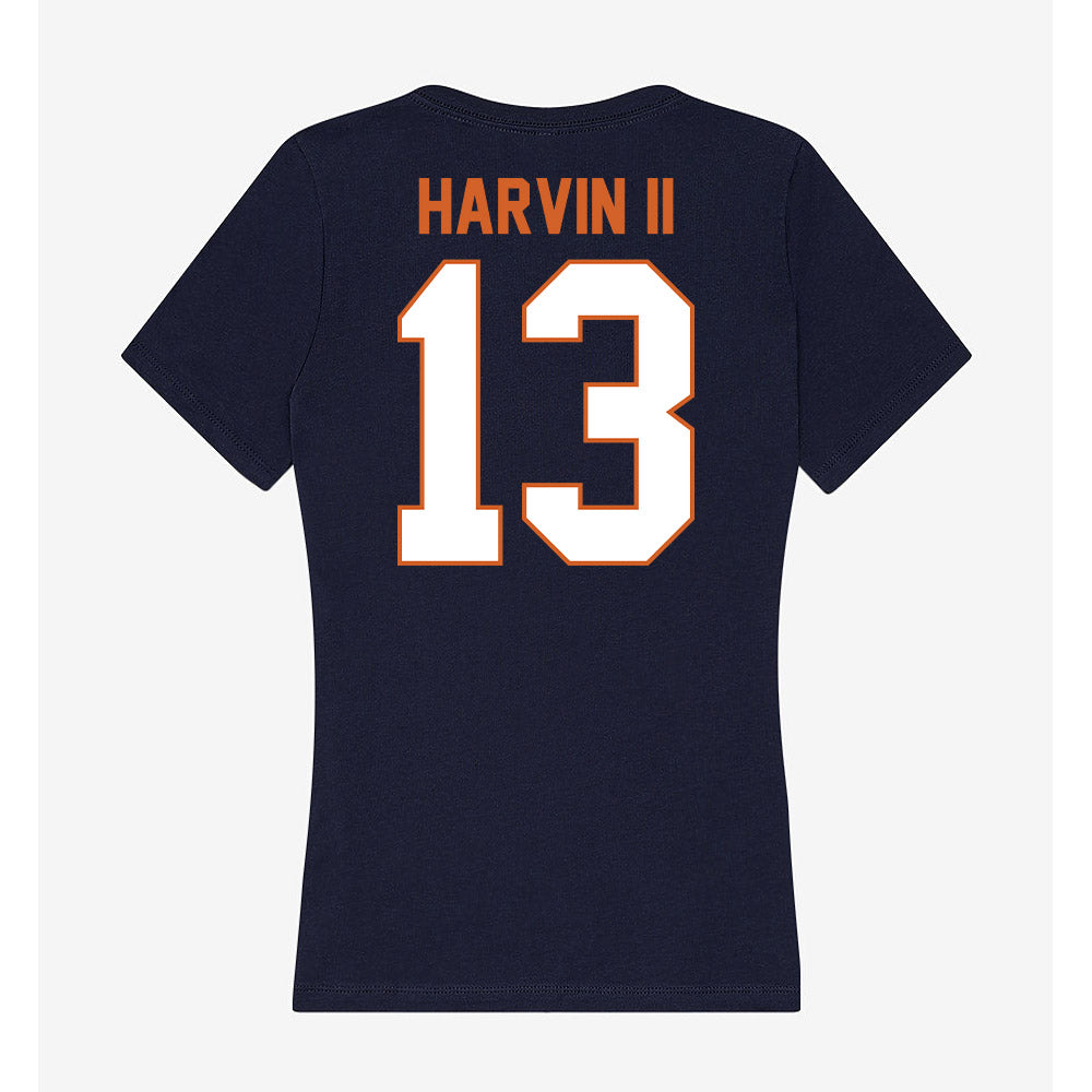 Wheaton IL - NCAA Football : David Harvin II - Women's V-Neck T-Shirt-1